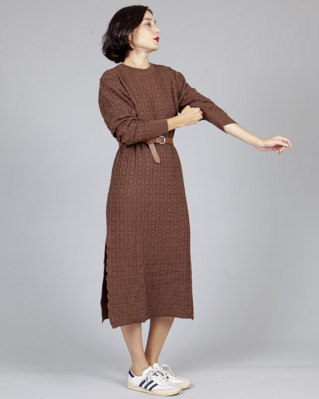 Vestido sencillo chocolate