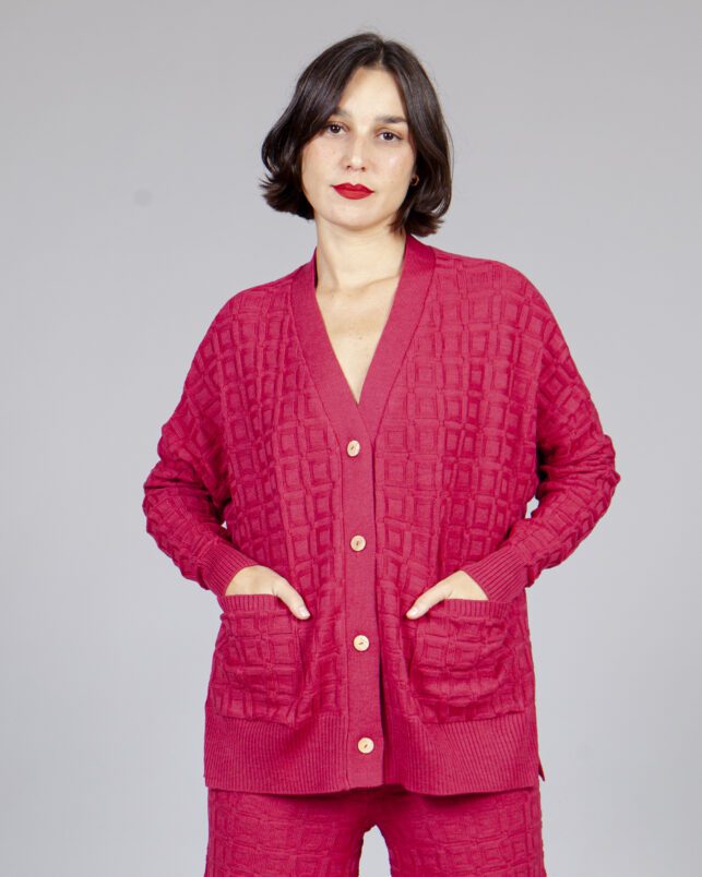 Cardigan sencillo buganvilla