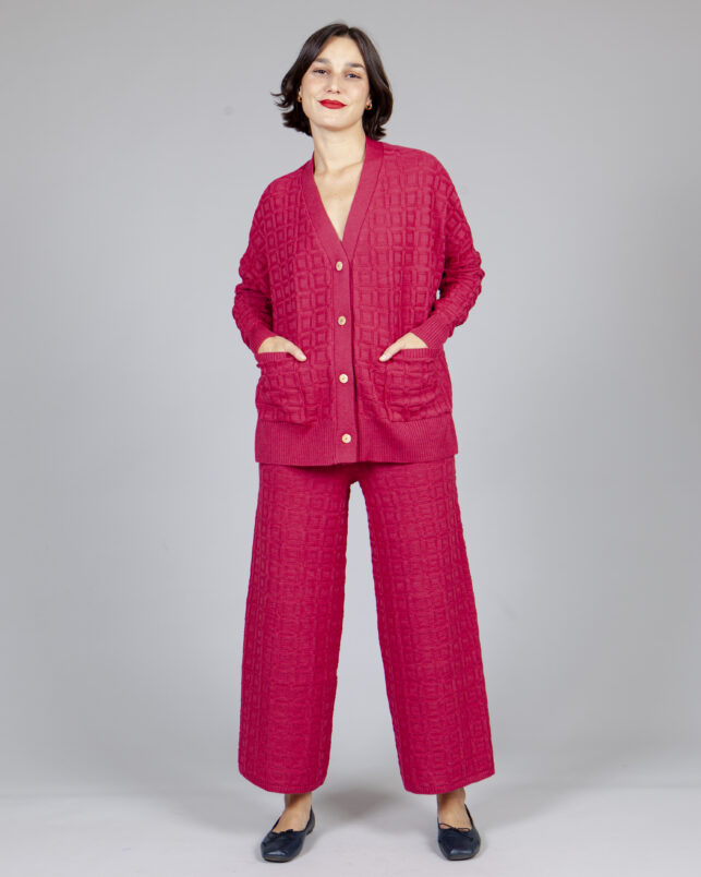 Cardigan sencillo buganvilla - Imagen 3