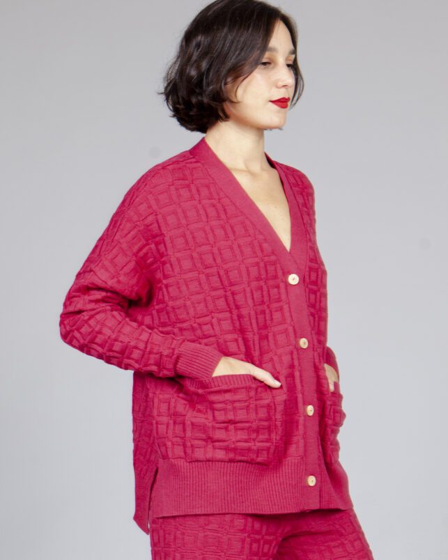 Cardigan sencillo buganvilla - Imagen 4
