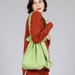 bolso frunce verde bolso frunce verde Image