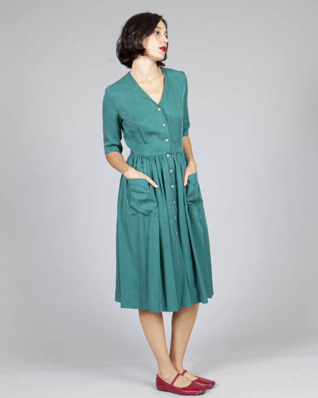 Vestido soft verde - Imagen 4