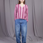 Chaqueta stripes cereza - Imagen 2
