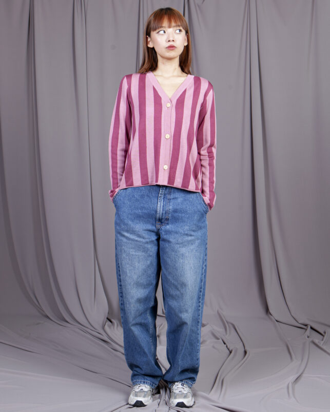 Chaqueta stripes cereza - Imagen 2