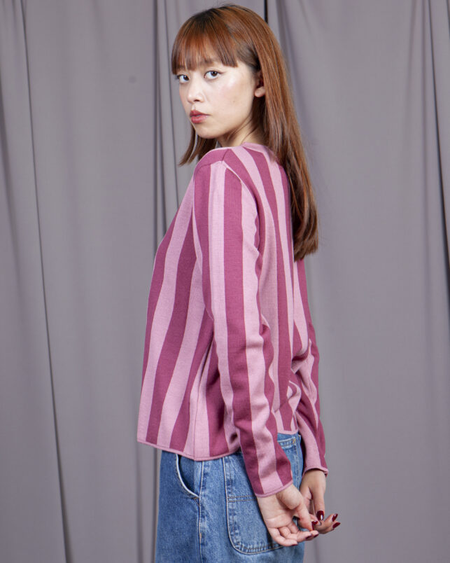 Chaqueta stripes cereza - Imagen 5