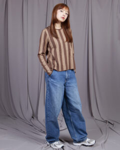 Jersey stripes chocolate