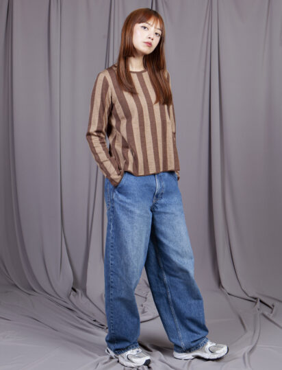 Jersey stripes chocolate