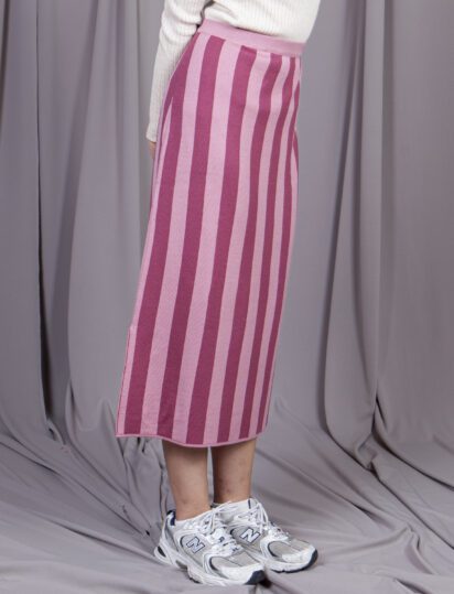 falda stripes cereza