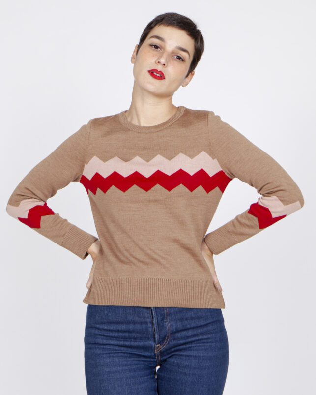 JERSEY MADEJA BEIGE - Imagen 2