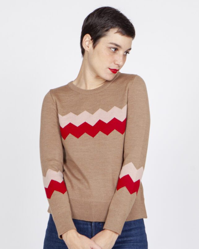 JERSEY MADEJA BEIGE - Imagen 3
