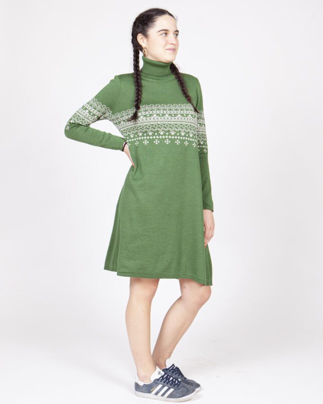 VESTIDO GRECA VERDE - Imagen 4
