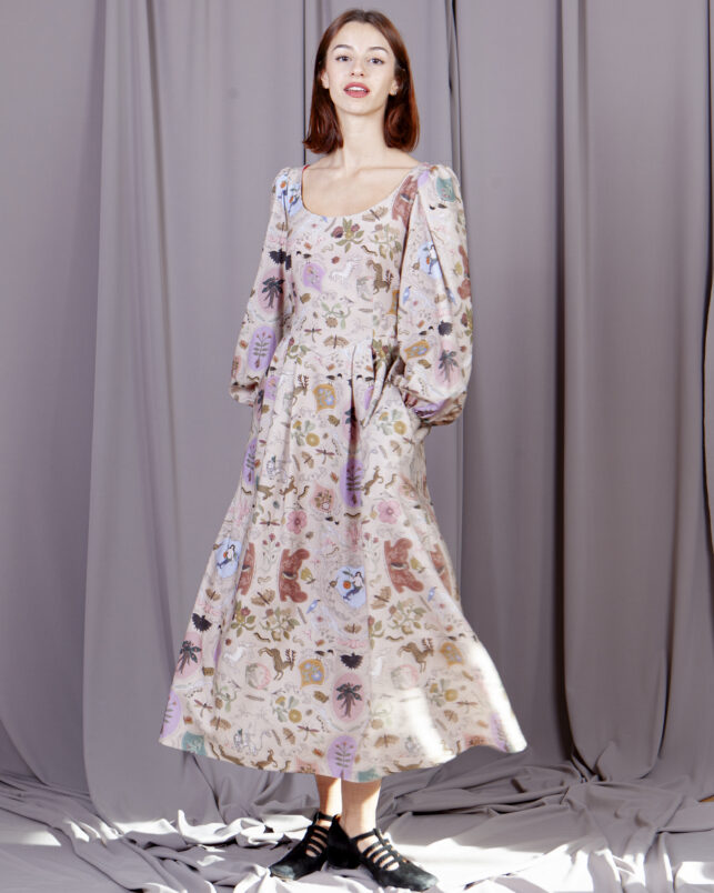 vestido uffizi beige - Imagen 5