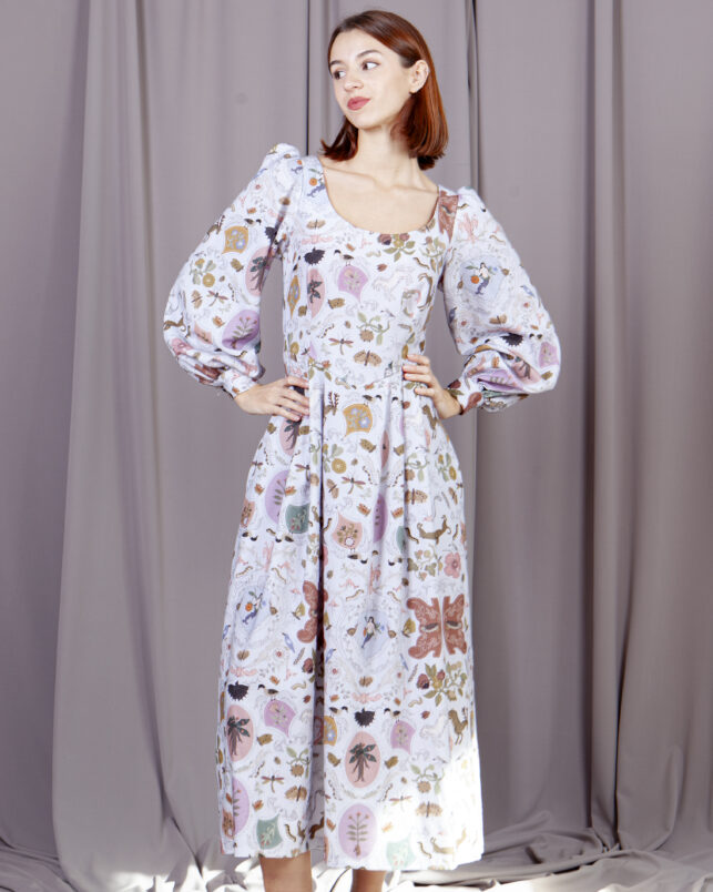Vestido Uffizi azul - Imagen 2