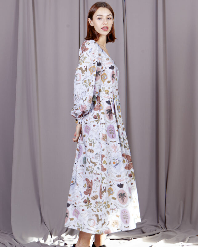 Vestido Uffizi azul - Imagen 3