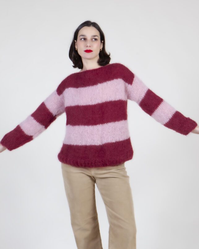 Jersey Mohair rayas - Imagen 2