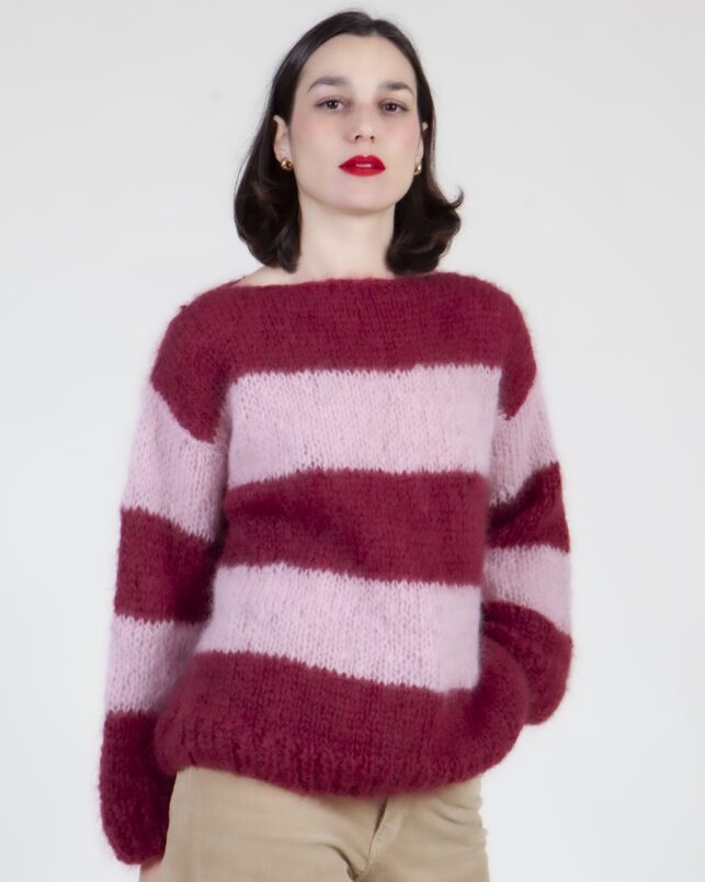 Jersey Mohair rayas - Imagen 3