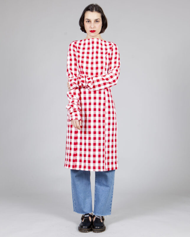 VESTIDO BJORK ROJO cuadro grande
