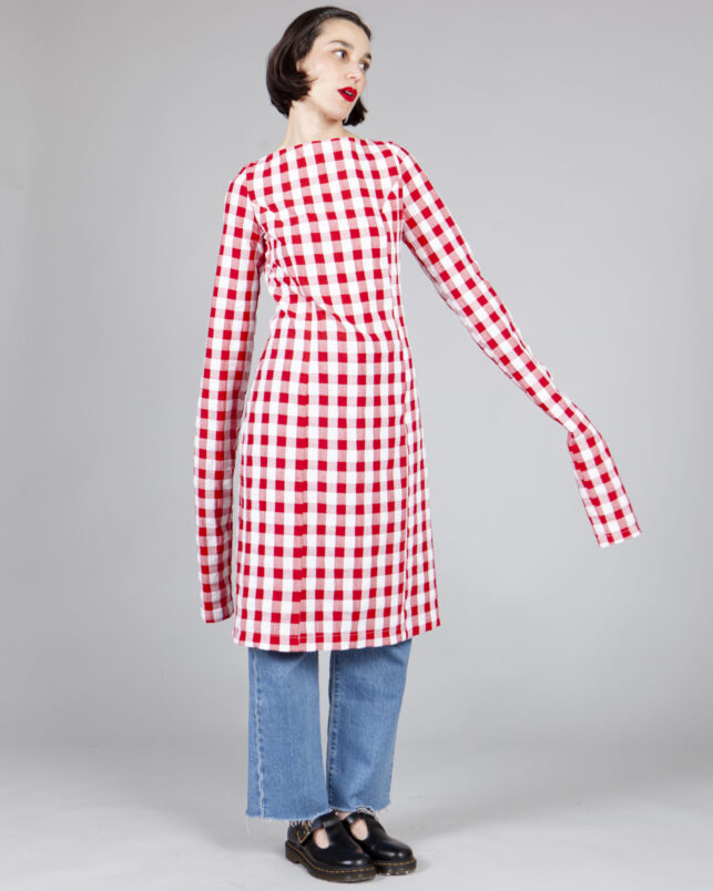 VESTIDO BJORK ROJO cuadro grande - Imagen 2