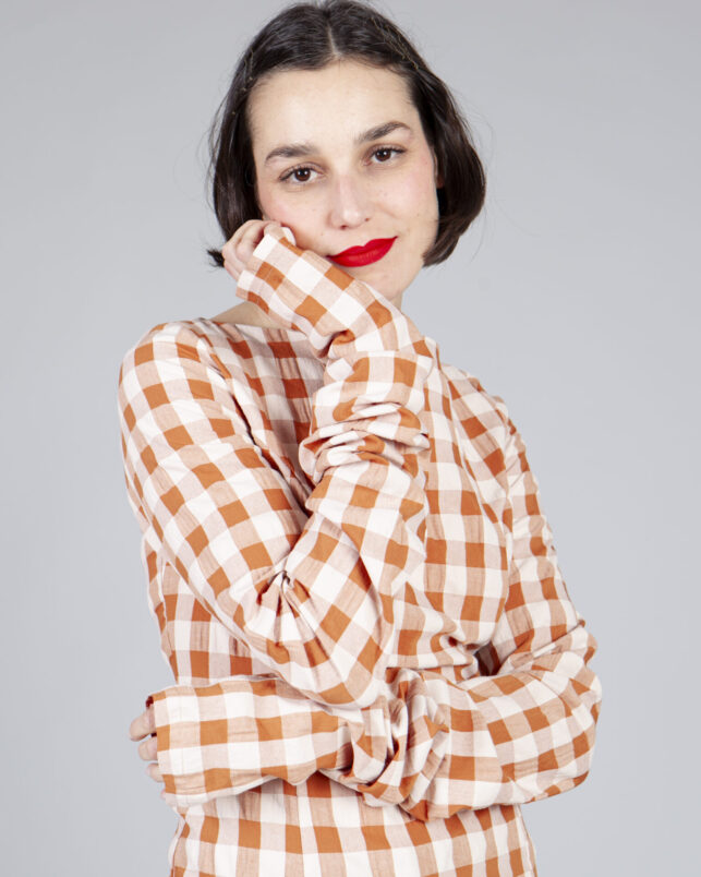 vestido Bjork caramelo - Imagen 5