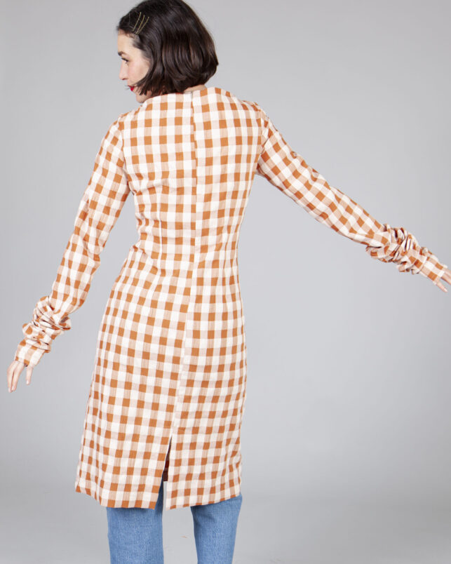 vestido Bjork caramelo - Imagen 6