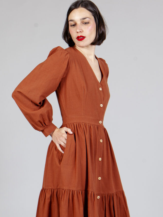 VESTIDO NORTE CLAY - Imagen 3
