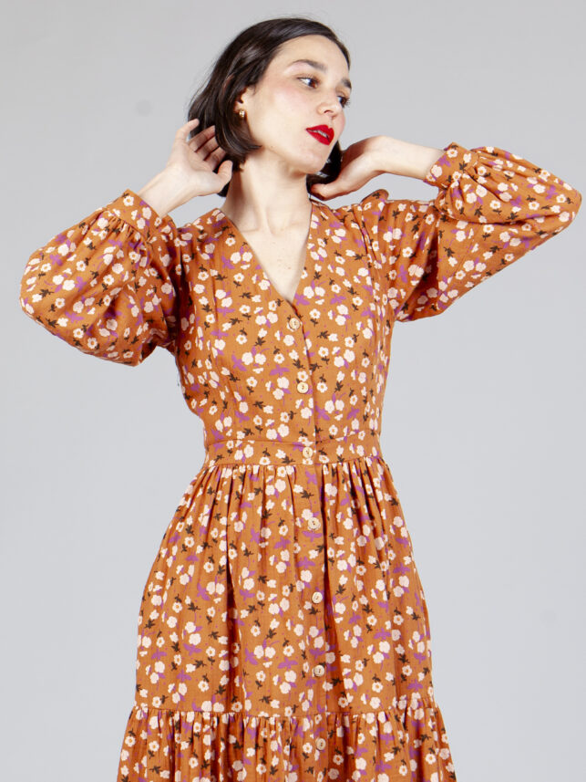 VESTIDO FOLK CLAY - Imagen 3