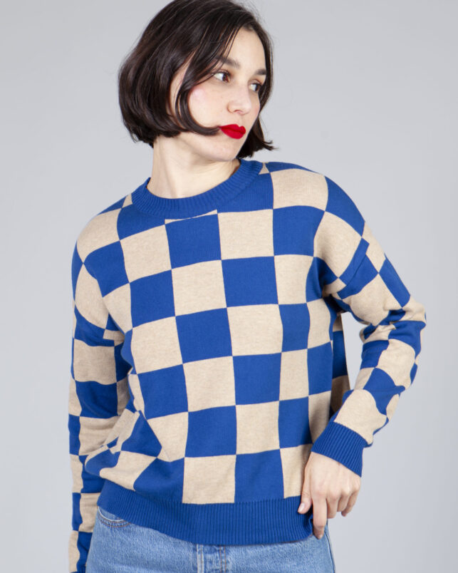 jersey plaid blue - Imagen 3