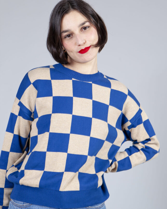 jersey plaid blue - Imagen 4