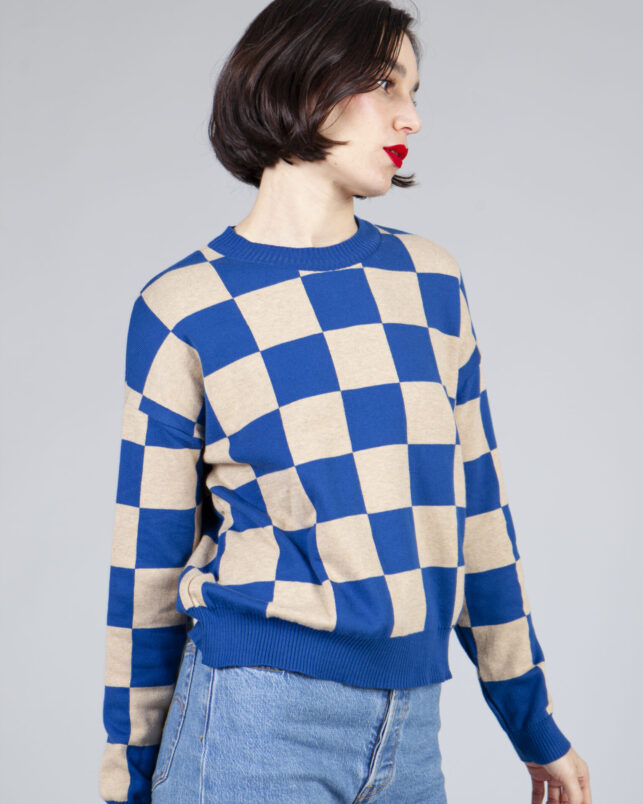 jersey plaid blue - Imagen 5