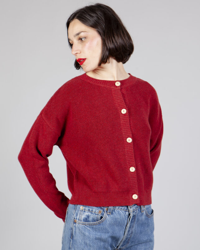 chaqueta mina granate - Imagen 3