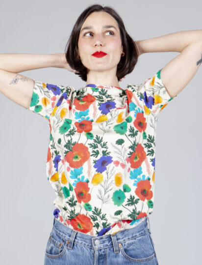 camiseta amapolas