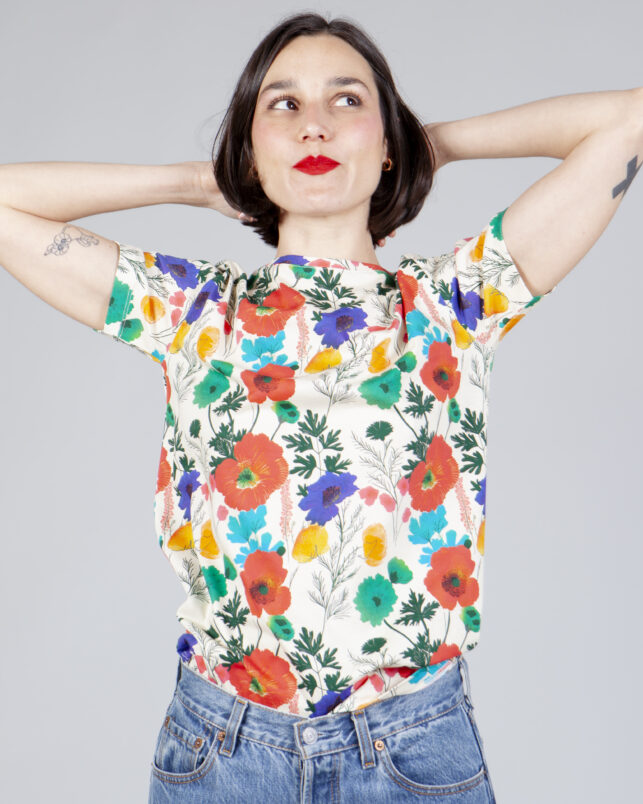 camiseta amapolas