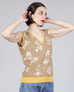 chaleco porcelain beige