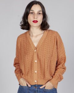 chaqueta semilla terracota
