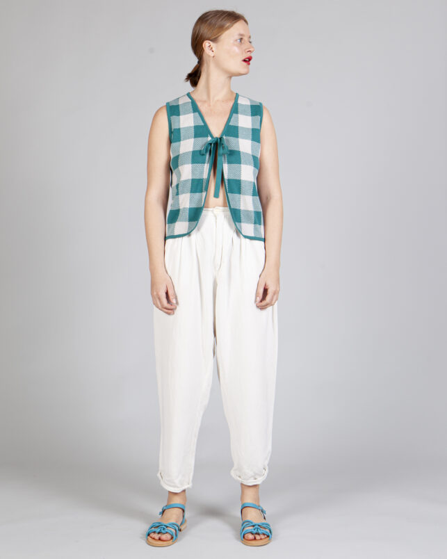CHALECO VICHY ESMERALDA - Imagen 2
