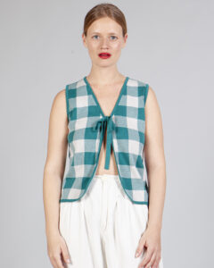 CHALECO VICHY ESMERALDA