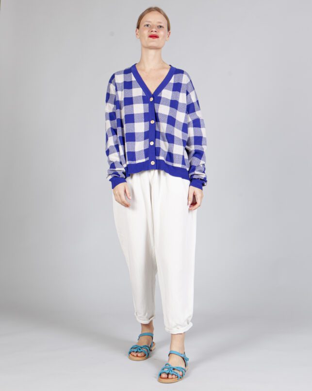 CHAQUETA VICHY COBALTO - Imagen 3