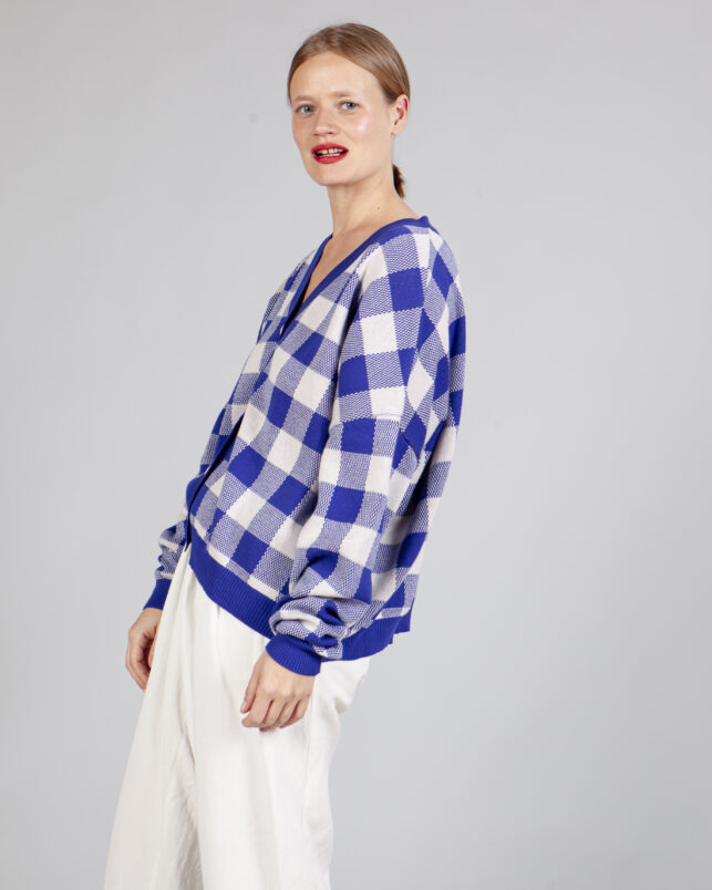 CHAQUETA VICHY COBALTO - Imagen 6
