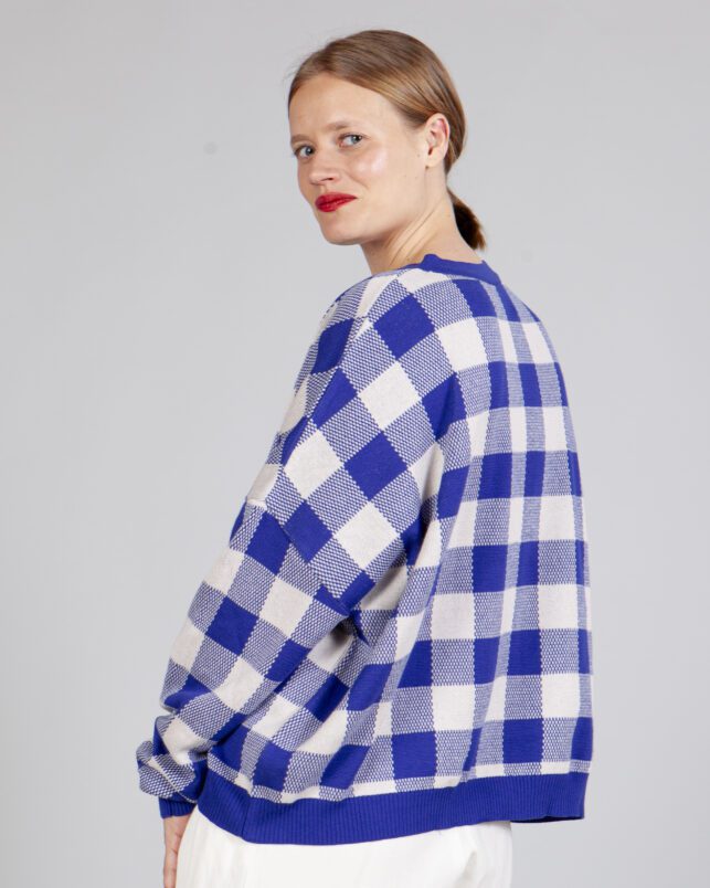 CHAQUETA VICHY COBALTO - Imagen 7