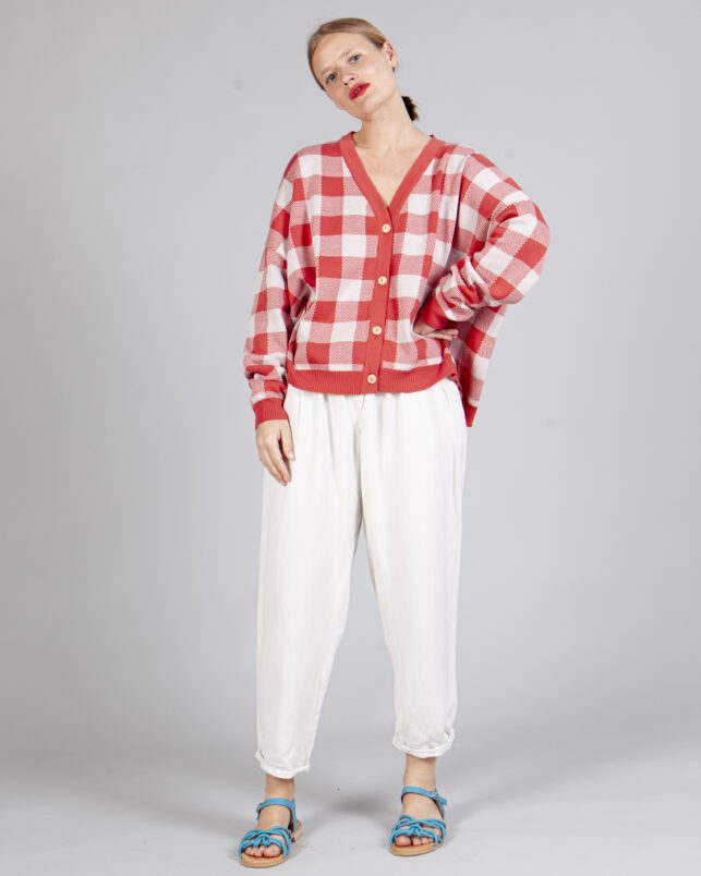 CHAQUETA VICHY CORAL - Imagen 2