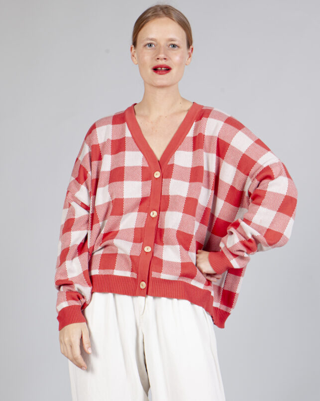 CHAQUETA VICHY CORAL - Imagen 3