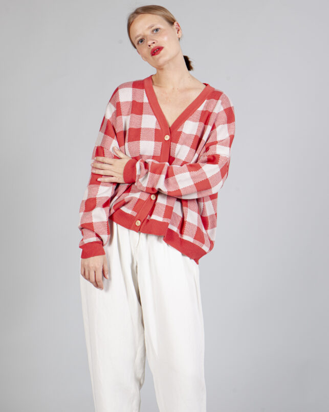 CHAQUETA VICHY CORAL - Imagen 6