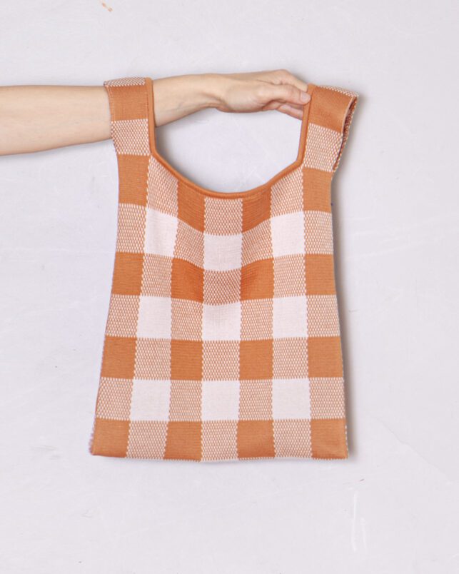 BOLSO VICHY CARAMELO - Imagen 3