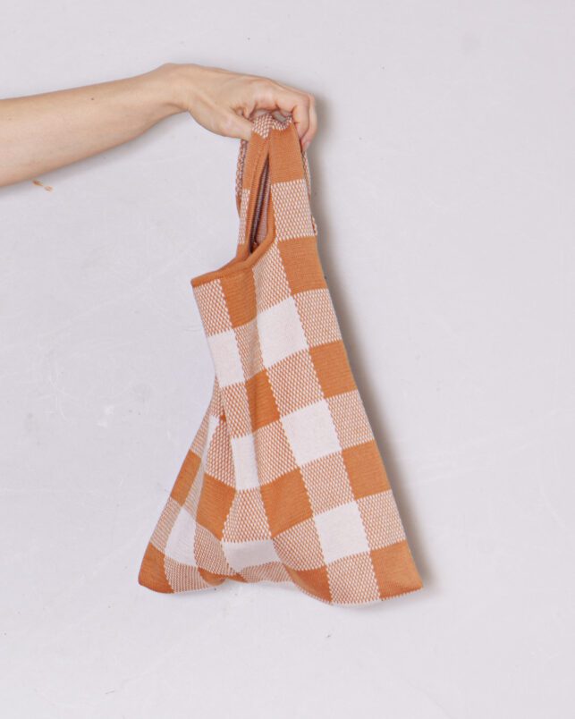 BOLSO VICHY CARAMELO - Imagen 2