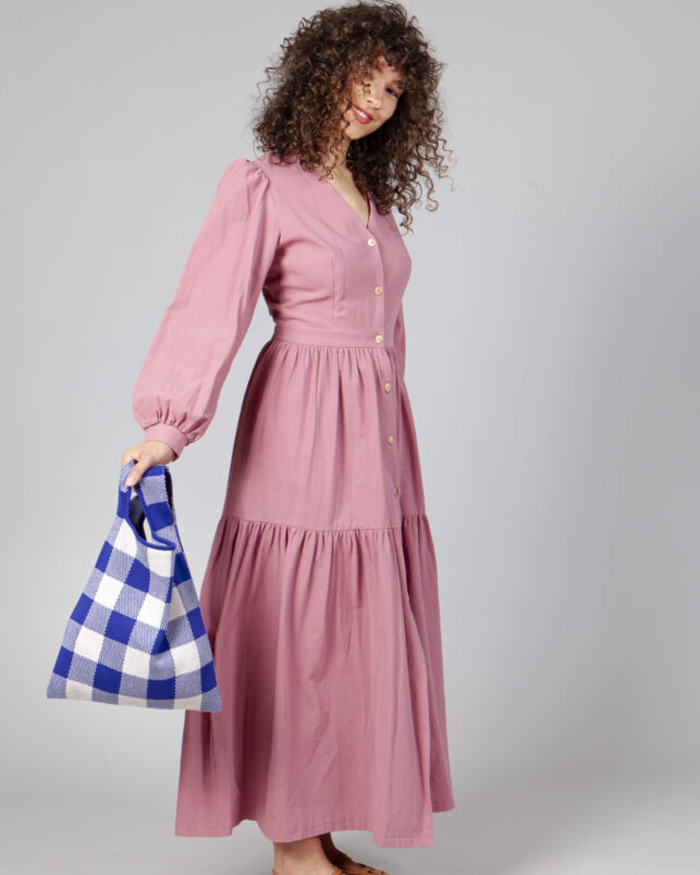 BOLSO VICHY COBALTO - Imagen 3