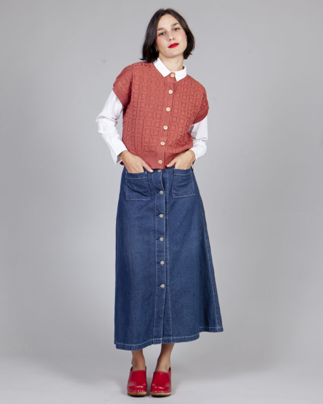 chaleco sencillo dusty pink - Imagen 5