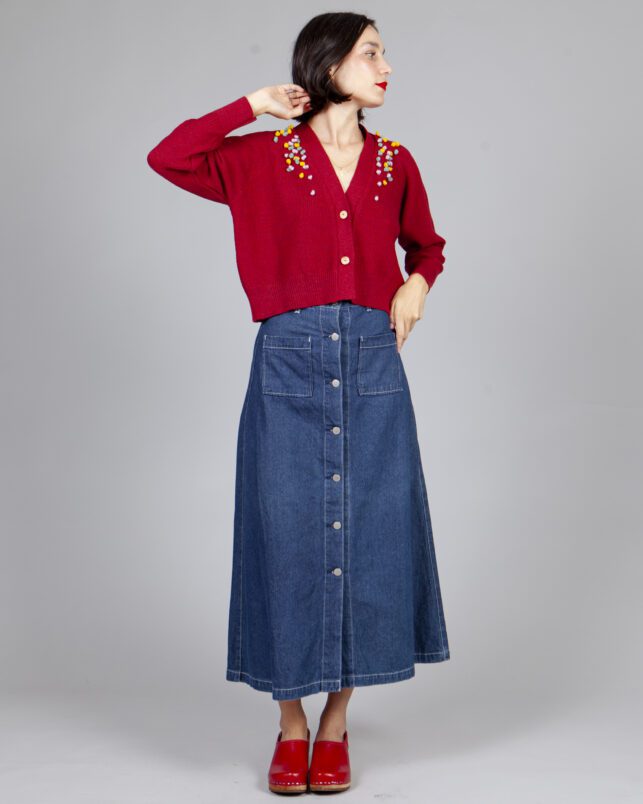 Chaqueta hilo burgundy - Imagen 6
