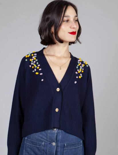 Chaqueta hilo navy