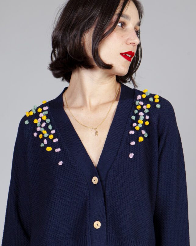 Chaqueta hilo navy - Imagen 2