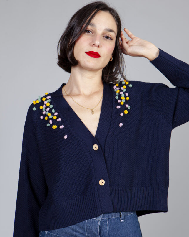 Chaqueta hilo navy - Imagen 5